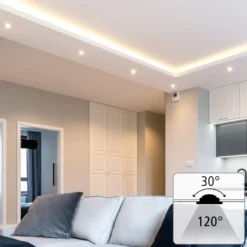 Hama WLAN LED-Einbauspot, App-Steuerung CCT nickel