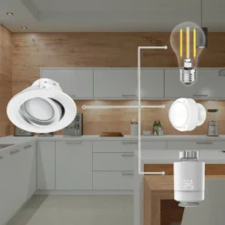 Hama WLAN LED-Einbauspot, App-Steuerung CCT weiß