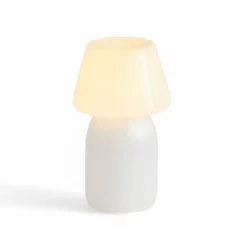 HAY Apollo Portable LED-Tischleuchte Akku aus Glas