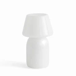 HAY Apollo Portable LED-Tischleuchte Akku aus Glas