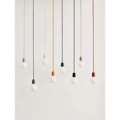 HAY E27-Pendelfassung COMMON, dunkelblau, Ø 4,5 cm