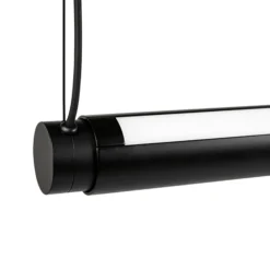 HAY Factor Linear LED-Hängelampe diffused, schwarz