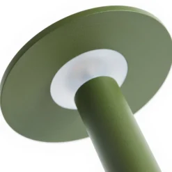 HAY LED-Akku-Tischlampe HOST PORTABLE, olivgrün, 22 cm, IP44