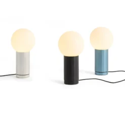 HAY LED-Tischleuchte TURN ON, schwarz, Höhe 20 cm, dimmbar