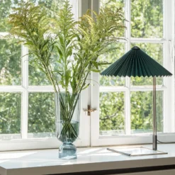 HAY Matin 380 LED-Tischleuchte Plissee, grün