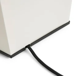 HAY Tischleuchte Aplat, Höhe 66 cm, weiß, Seidenpapier, E27
