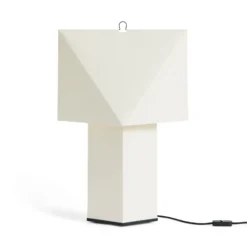HAY Tischleuchte Aplat, Höhe 66 cm, weiß, Seidenpapier, E27