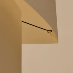 HAY Tischleuchte Aplat, Höhe 44 cm, weiß, Seidenpapier, E14