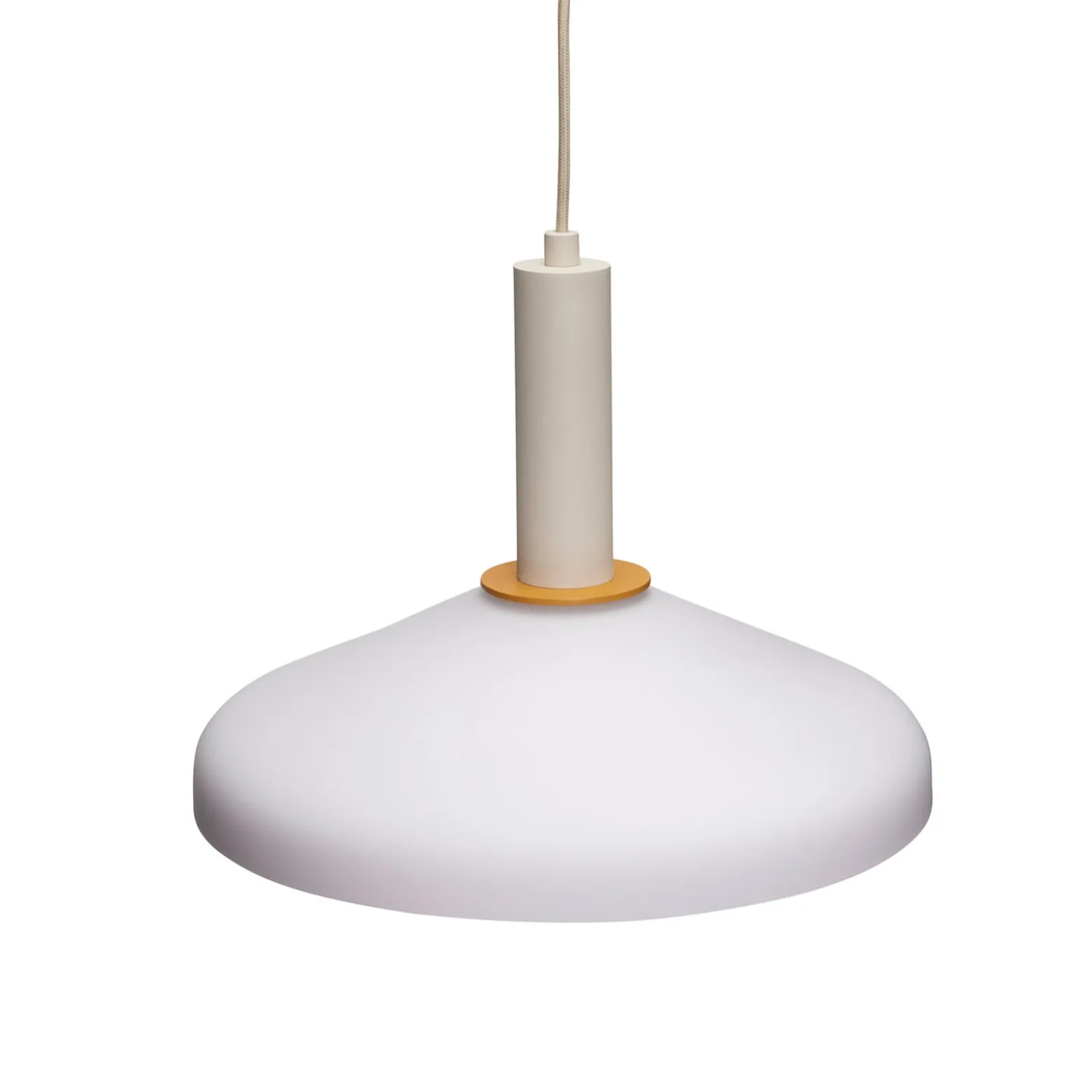 HÜBSCH Hängeleuchte Apollo, sandfarben, orange, Eisen, Glas