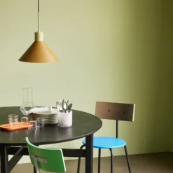HÜBSCH Hängeleuchte Crayon, bernsteinfarben, Eisen, E27