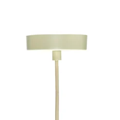 HÜBSCH Hängeleuchte Solid, weiß, sand, Glas, Eisen, E27