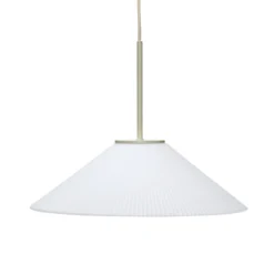 HÜBSCH Hängeleuchte Solid, weiß, sand, Glas, Eisen, E27
