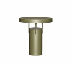 HÜBSCH LED-Akku-Tischlampe BringMe dunkelgrün metallic, 28cm
