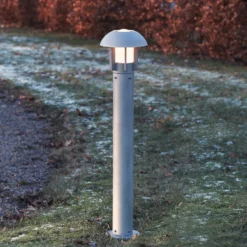 Heimdal-Aluminium-Wegeleuchte, silbergrau