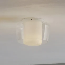 Helestra Canio Glas-Deckenleuchte, außen klar