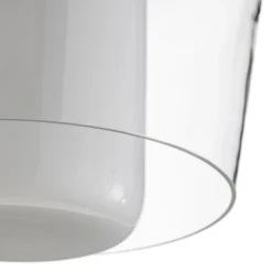 Helestra Canio Glas-Deckenleuchte, außen klar