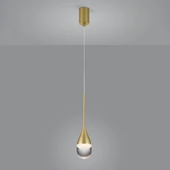 Helestra Deep LED-Hängeleuchte, matt gold