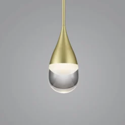 Helestra Deep LED-Hängeleuchte, matt gold