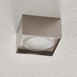 Helestra Kari LED-Deckenleuchte, eckig, nickel