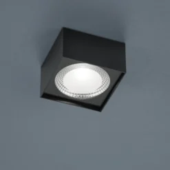 Helestra Kari LED-Deckenleuchte, eckig schwarz