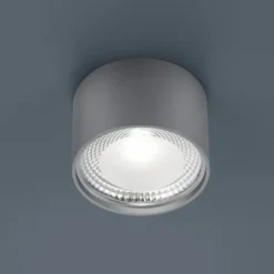 Helestra Kari LED-Deckenleuchte, rund, nickel