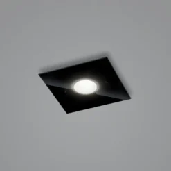 Helestra Nomi LED-Deckenlampe 23x23cm dim schwarz