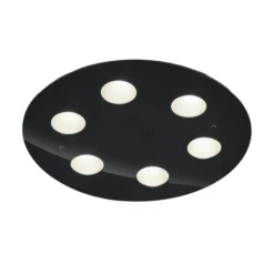 Helestra Nomi LED-Deckenleuchte Ø49cm dim schwarz