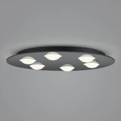 Helestra Nomi LED-Deckenleuchte Ø49cm dim schwarz