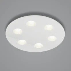 Helestra Nomi LED-Deckenleuchte Ø49cm dim weiß