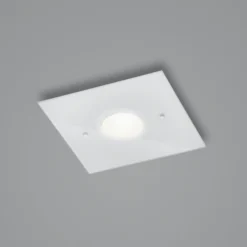 Helestra Nomi LED-Deckenleuchte 23x23cm dim weiß