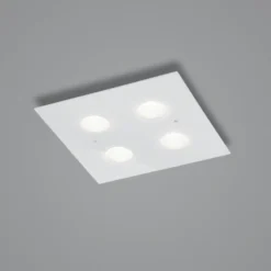 Helestra Nomi LED-Deckenleuchte 38x38cm dim weiß