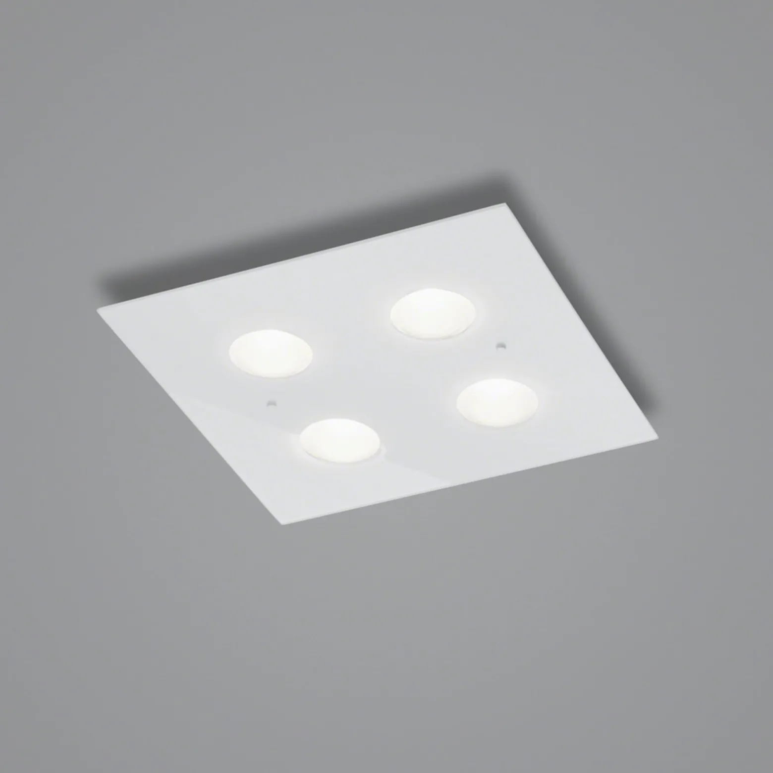Helestra Nomi LED-Deckenleuchte 38x38cm dim weiß