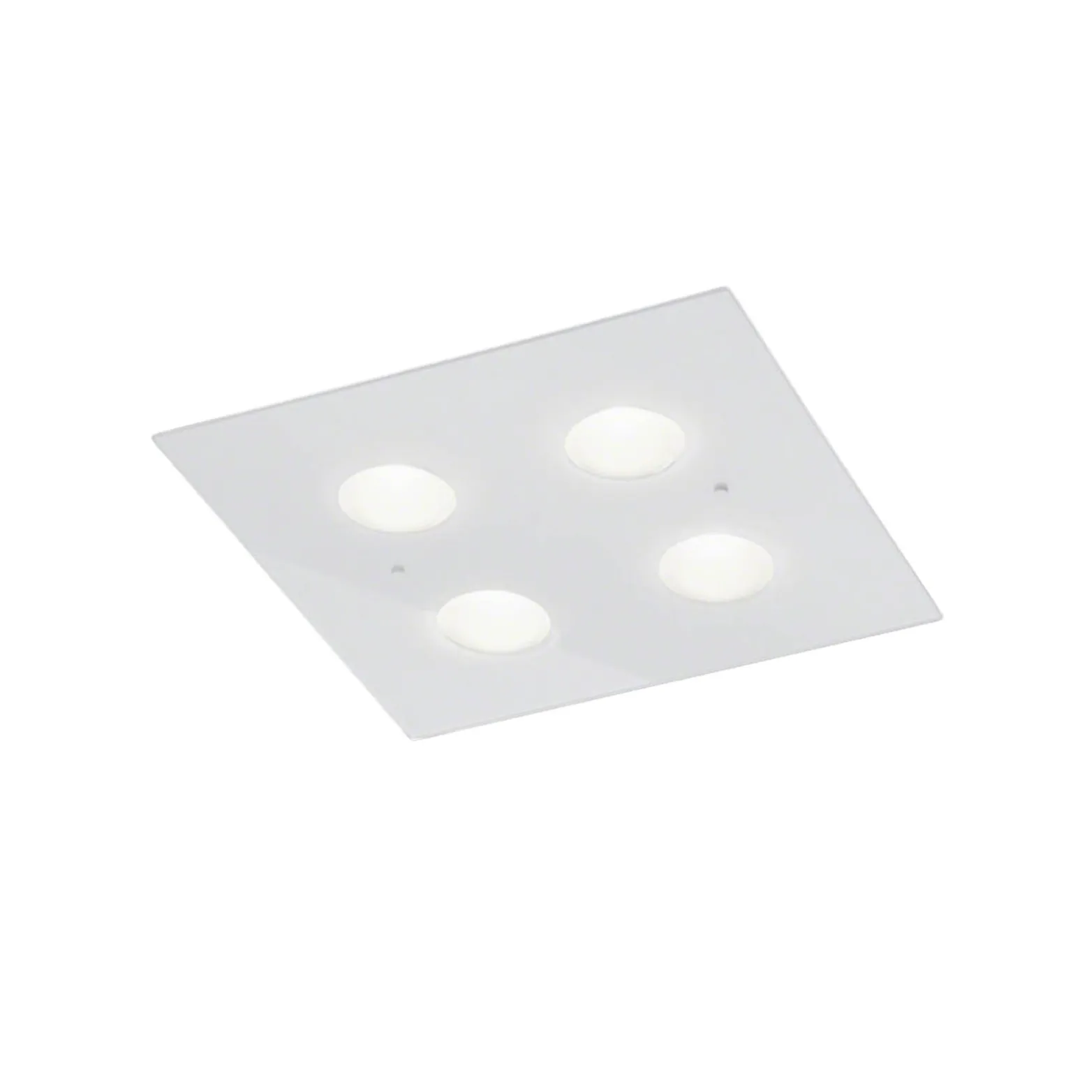 Helestra Nomi LED-Deckenleuchte 38x38cm dim weiß