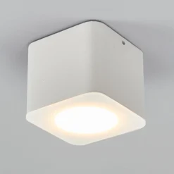 Helestra Oso LED-Deckenspot, eckig, weiß matt