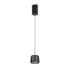 Helestra Ove LED-Hängeleuchte Ø9,5cm 927 schwarz