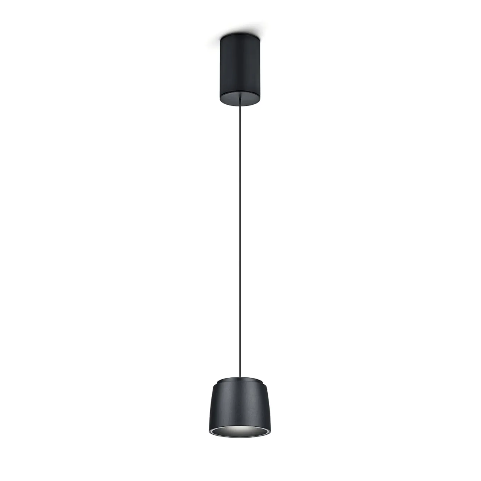 Helestra Ove LED-Hängeleuchte Ø9,5cm 927 schwarz