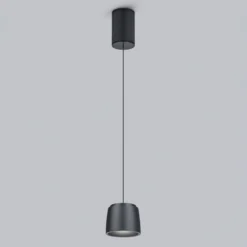 Helestra Ove LED-Hängeleuchte Ø9,5cm 927 schwarz