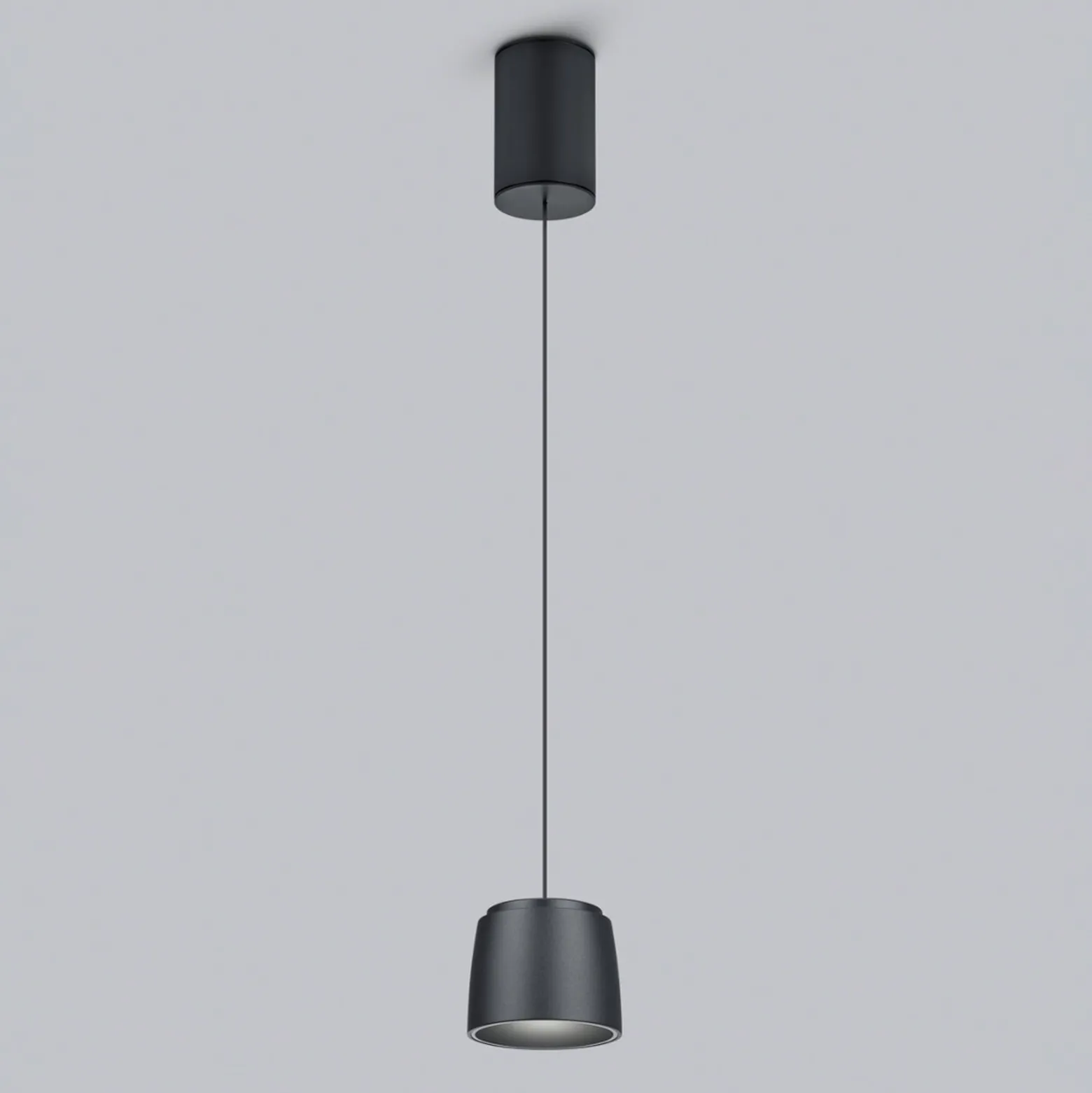 Helestra Ove LED-Hängeleuchte Ø9,5cm 927 schwarz