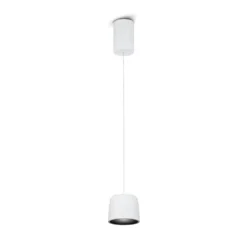 Helestra Ove LED-Hängeleuchte Ø9,5cm 927 weiß