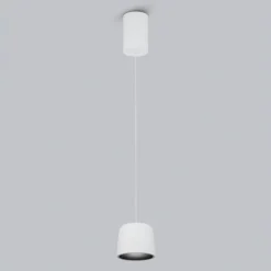 Helestra Ove LED-Hängeleuchte Ø9,5cm 927 weiß