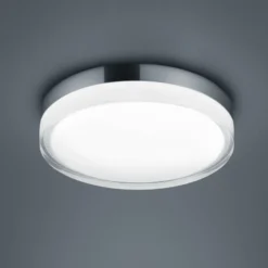 Helestra Tana LED-Deckenleuchte, chrom, Ø 28 cm