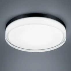 Helestra Tana LED-Deckenleuchte, schwarz, Ø 33 cm