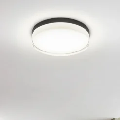 Helestra Tana LED-Deckenleuchte, schwarz, Ø 33 cm