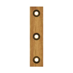HerzBlut Deckenleuchte Lennon, 72 cm, 3-flammig, Holz, GU10