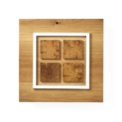 HerzBlut LED-Deckenleuchte Heart of Mio, Holz, dimmbar