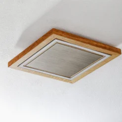 HerzBlut Otto O Deckenlampe Quadrat Eiche geölt