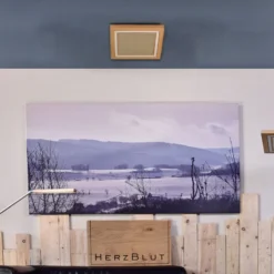 HerzBlut Otto O Deckenlampe Quadrat Eiche geölt