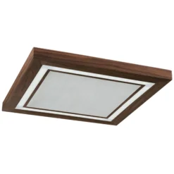 HerzBlut Otto O Deckenlampe Quadrat Nussbaum