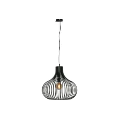 Hängelampe Aglio, Ø 48 cm, schwarz, Metall