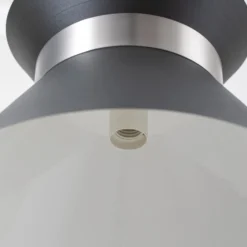 Hängelampe Avery mit Metallschirm anthrazit/nickel